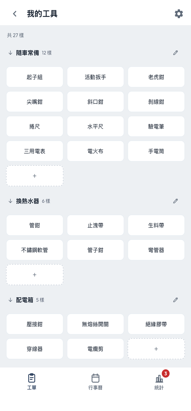 出發清單